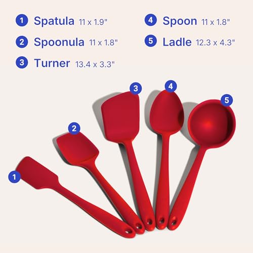 5 Piece Silicone Kitchen Utensils Set (5 Count)