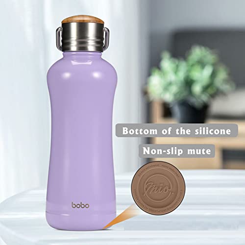 Mini Insulated Water Bottle With Bamboo Lid (11.8 Count)