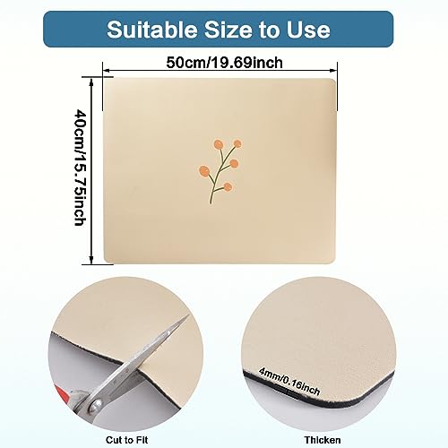 Cream Dish Drying Mat 16''x19''
