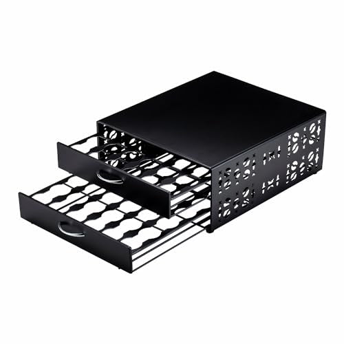 K Cup Organizer Drawer 2 Tier Coffee Pod Holder for Keurig Pod Holder Save Space Countertop Kitchen