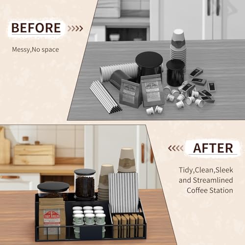 Metal Coffee Station Organizer for Countertop (2 Count)