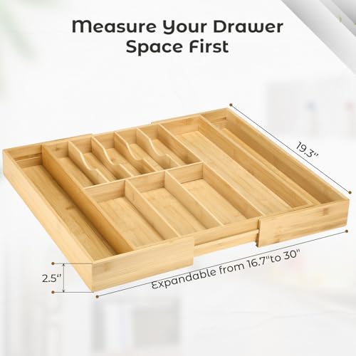 Silverware Organizer for Cabinet Drawer