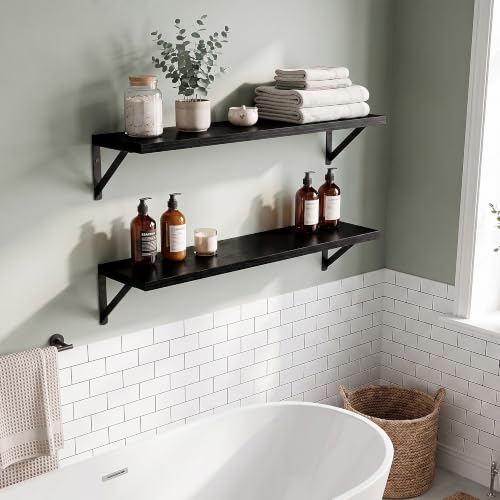 Wall Mounted Floating Shelves Set of 2 (2 Count)