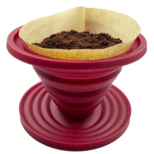 Collapsible Pour Over Coffee Dripper for Camping & Travel