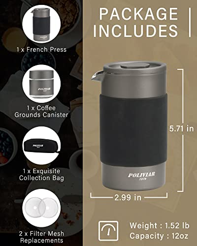 POLIVIAR French Press Coffee Maker