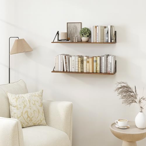 Deep Floating Shelves for Wall (2 Count)