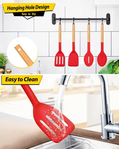 Pack of 4 Silicone Cooking Utensils Set (4 Count)
