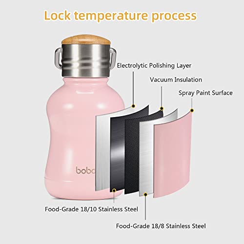 Mini Vacuum Insulated Water Bottle With Bamboo Lid