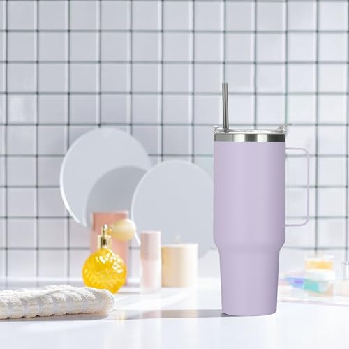 40 oz Stainless Steel Tumbler with Handle