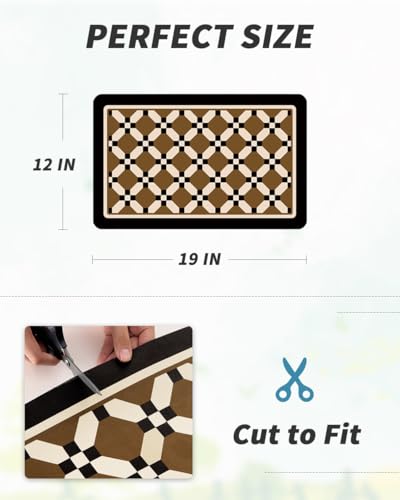 Coffee Mat Hide Stain Rubber Backed Absorbent Dish Drying Mat for Kitchen Counter
