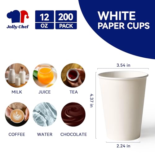 200 Count 12 oz Coffee Cups