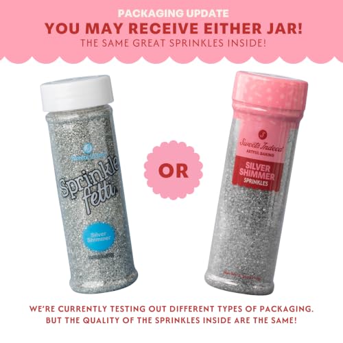 Silver Sanding Sugar Crystals for Baking & Decorating (5.11 Ounce)