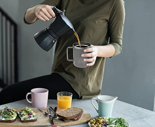 12 oz Insulated Coffee Mug with Handle & Lid