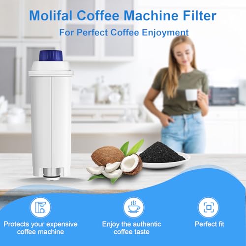 Water Filter Replacement for De’Longhi Coffee Machines (4 Count)