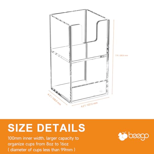 2 Compartment Cup Holder for Countertop