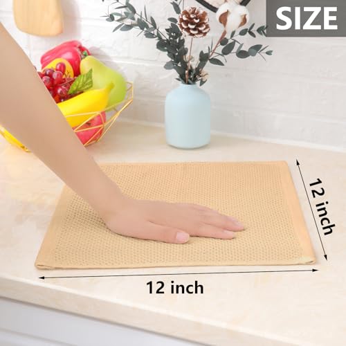 100% Cotton Waffle Weave Kitchen Dish Cloths 8 (8 Count)