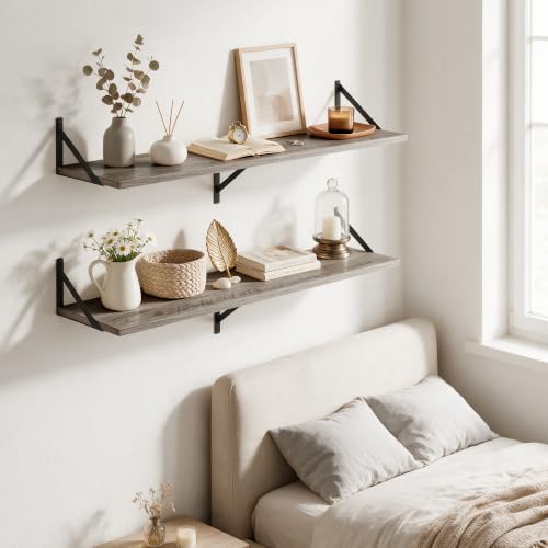 Wall Mounted Floating Shelves Set of 2 (2 Count)