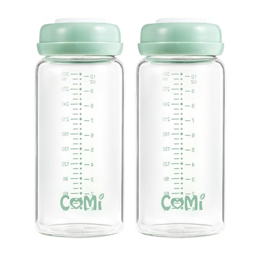 Wide Neck Glass Breastmilk Collection n Storage Bottle (2 Count)