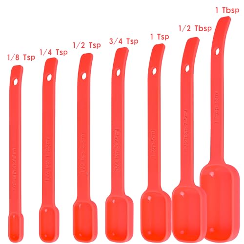 Red Measuring Cups and Spoons Set 15
