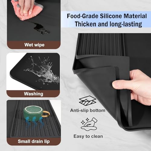 Silicone Coffee Mat for Countertop 24" x 16"