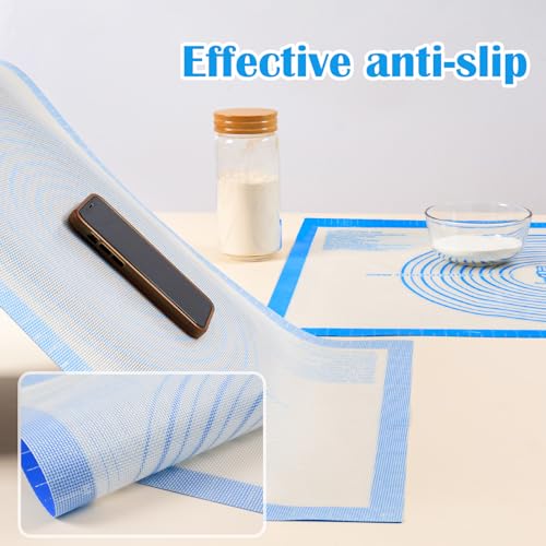 Nonstick Silicone Pastry Baking Mat Large with Measurements 16''By 20''