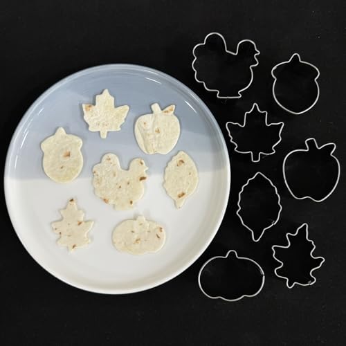 7 Pcs Mini Fall Cookie Cutter Set