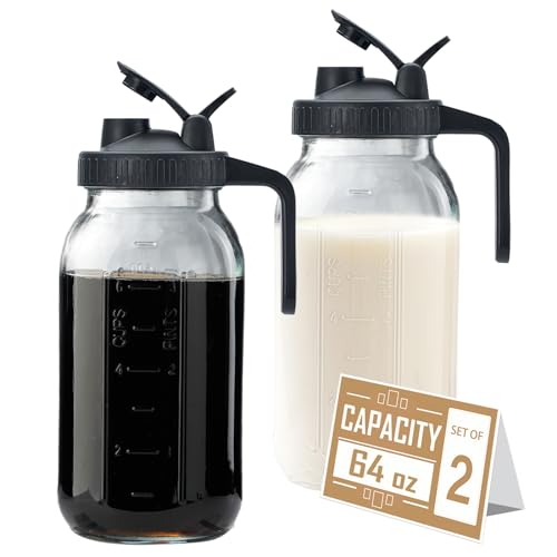 64oz Glass Pitcher with Lid (2 Count)