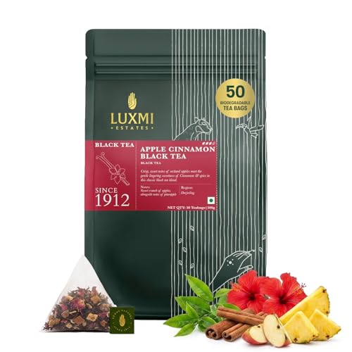 Estates Apple Cinnamon Black Tea 50 Tea Bags (50 Count)
