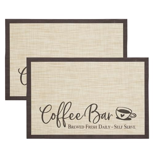 Coffee Bar Mats Set of 2 (2 Count)