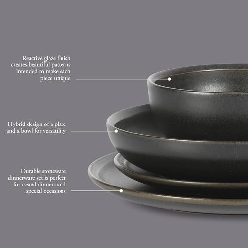 Beckett Stoneware Matte Reactive Glaze 16 Piece