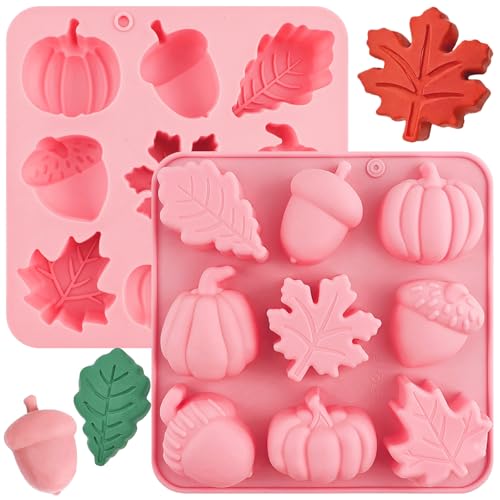 Thanksgiving Fall Silicone Molds Pumpkin Cake Mold Maple Leaf Silicone Mold