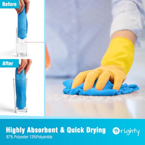 Microfiber Cleaning Cloth Bulk (50 Count)