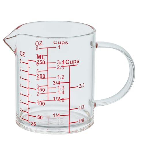Ackers Mirror Graduated Glass Measuring Cup