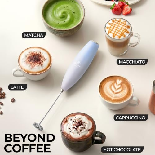 Zulay Powerful Milk Frother for Coffee with Upgraded Titanium Motor