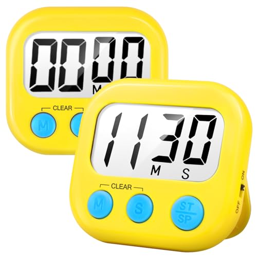 Digital Kitchen Timers for Cooking (2 Count)