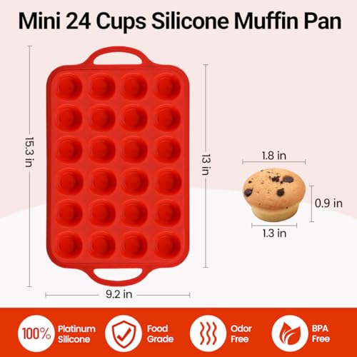Silicone Mini Muffin Pan (2 Count)