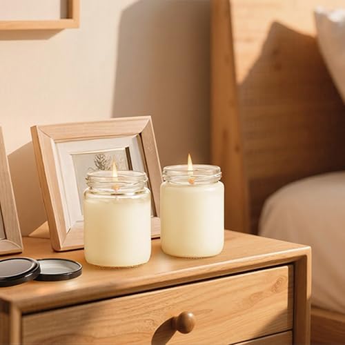 24Pack 12oz Glass Jars with Lids (24 Count)
