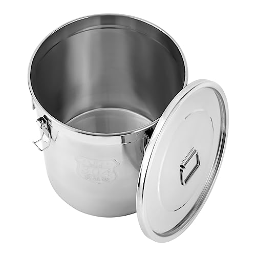 1623 OZ Stainless Steel Canister Rice Cereal Grain Storage Containers with Lid Airtight Coffee Bean Storage Milk Flour Sugar Food Storage for Home Bar Restaurant