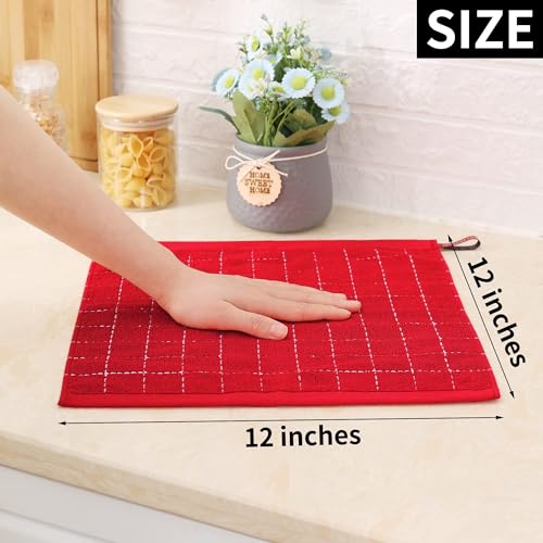100% Cotton Terry Kitchen Dish Cloths (8 Count)