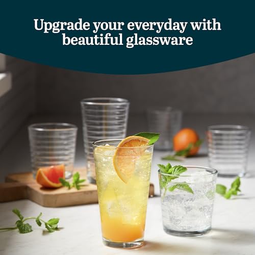 Hoops Tumbler and Rock Glass Set