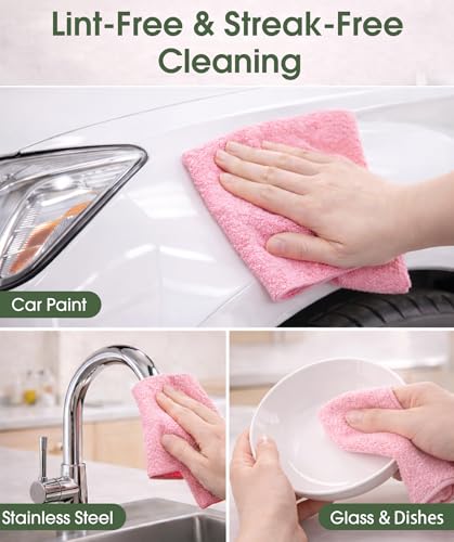 Microfiber Cleaning Cloth Roll (100 Count)
