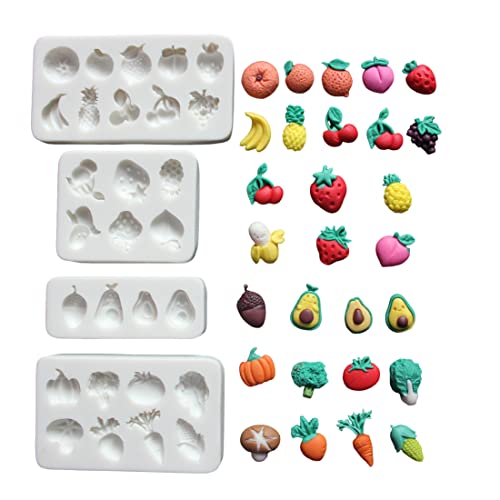 Lovely Small Items Silicone Fondant Molds Set For Cake Topper