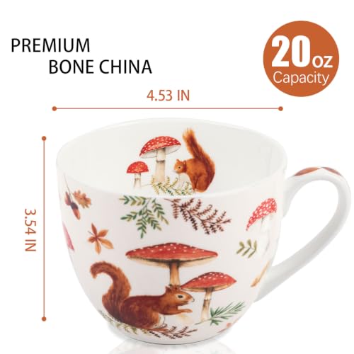 Autumn Squirrel Hug Mug