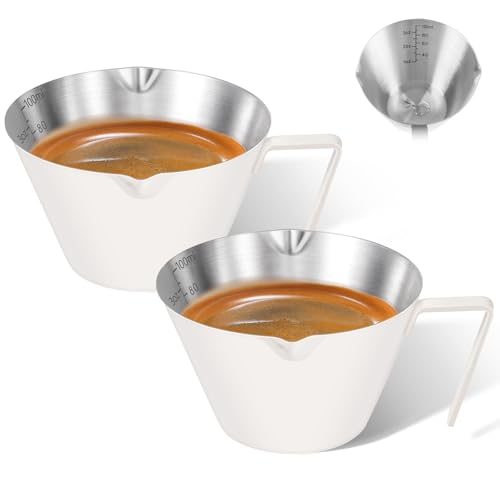 2 Pc Stainless Steel Espresso Shot Cups (2 Count)