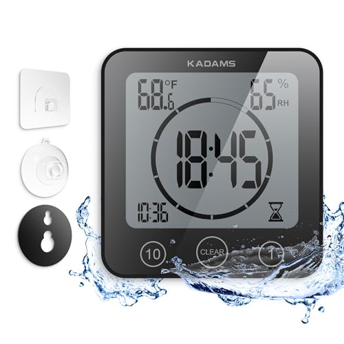 Shower Clock Waterproof Bathroom Timer