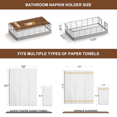 Guest Towel Holder Tray for Bathroom