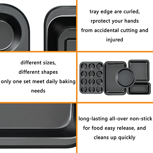 Kitchen 5 Piece Nonstick Bakeware Set