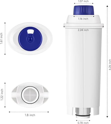 Water Filter Replacement for De’Longhi Coffee Machines (6 Count)