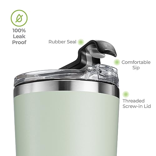 16 oz Insulated Coffee Tumbler with Leakproof Lid
