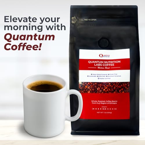 Quantum Organic Whole Roasted Coffee Beans (16 Ounce)